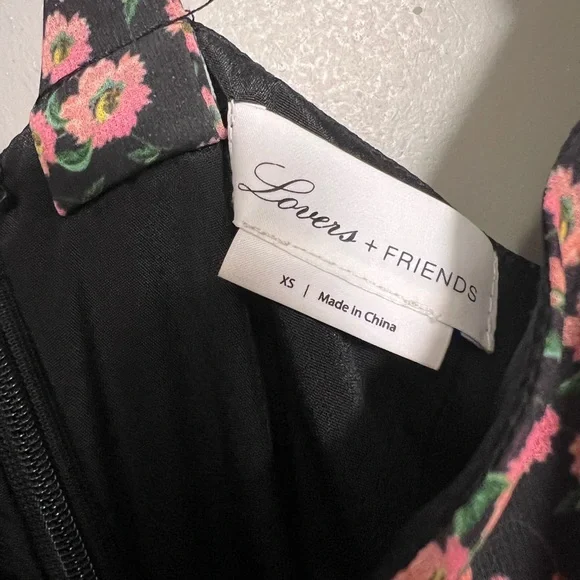 Lovers + Friends Floral Chiara Midi Dress Size XS | Asymmetric Hem - Picture 2 of 12
